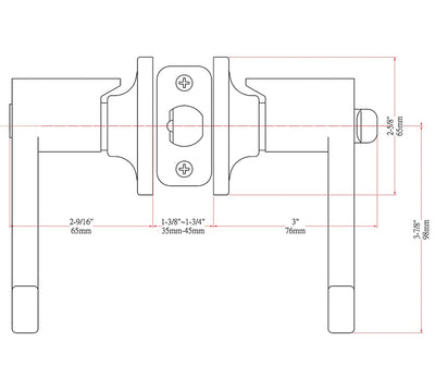 Livingston Oil Rubbed Bronze Entry Lever with Matching Single Cylinder Deadbolt Combo Pack