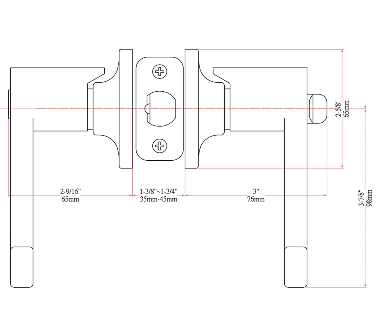 Livingston Satin Nickel Entry Lever with Matching Single Cylinder Deadbolt Combo Pack