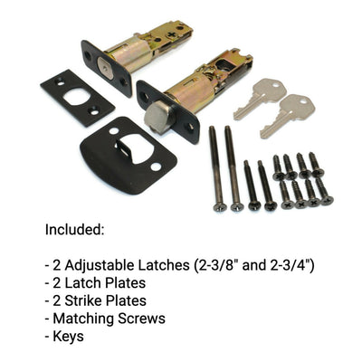 Arlington Oil Rubbed Bronze Entry Lever with Matching Single Cylinder Deadbolt Combo Pack