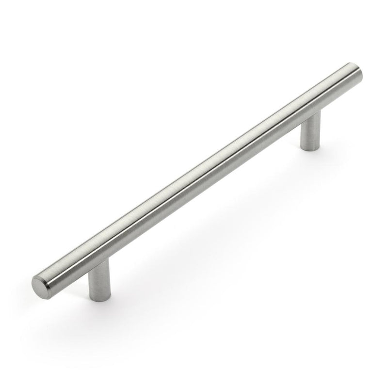 Straight cabinet pull in classic simple design with six inch hole spacing