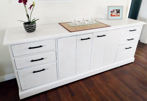 Cosmas 5238FB Flat Black Contemporary Arch Cabinet Pull