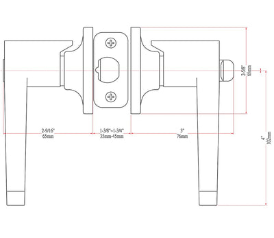 Richmond Oil Rubbed Bronze Entry Lever with Matching Single Cylinder Deadbolt Combo Pack