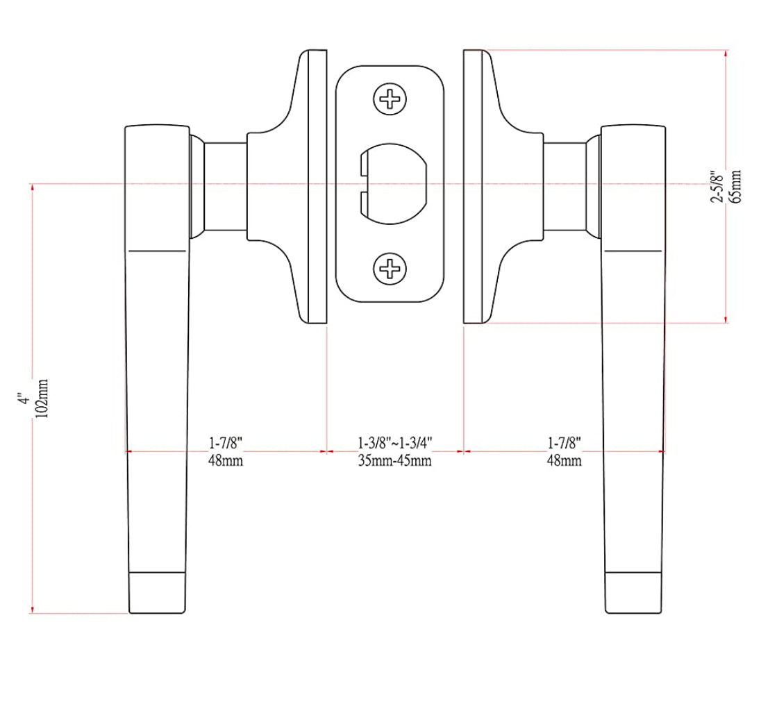 Richmond Passage Door Lever, Satin Nickel