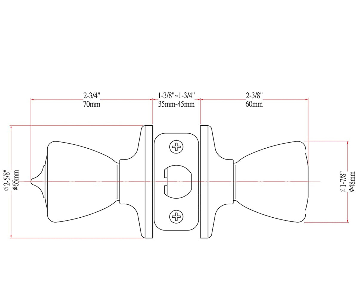 Salem Satin Nickel Entry Knob with Matching Single Cylinder Deadbolt Combo Pack
