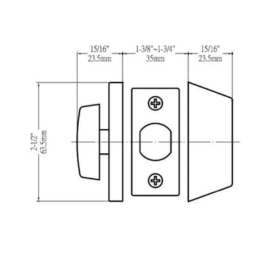 Richmond Oil Rubbed Bronze Entry Lever with Matching Single Cylinder Deadbolt Combo Pack