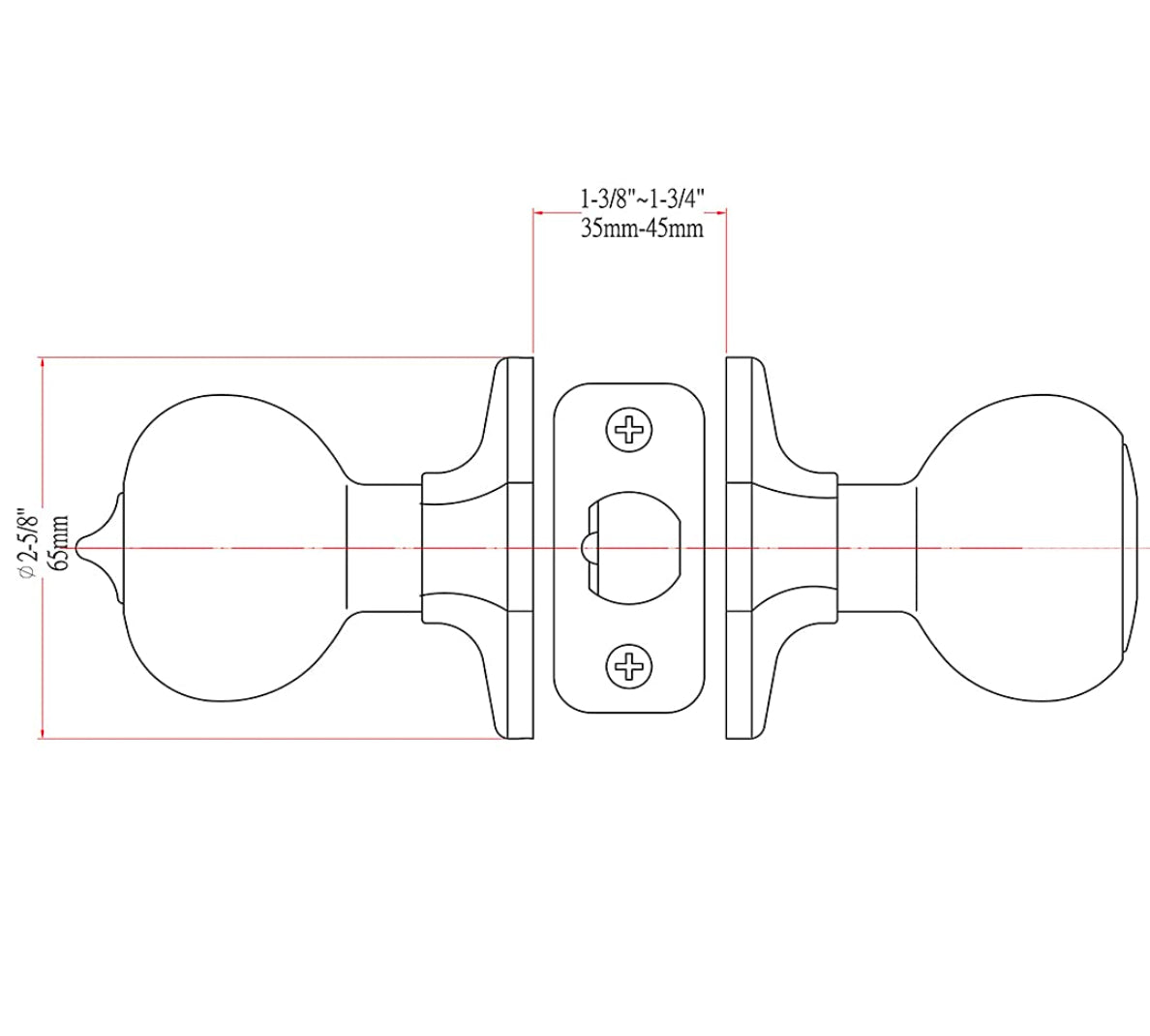 Stanton Keyed Entry Door Knob, Satin Nickel