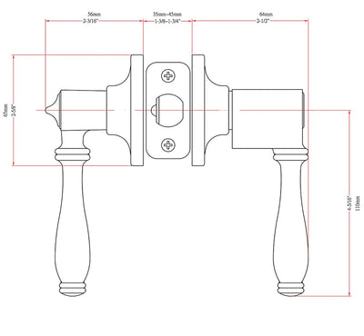 Villa Satin Nickel Entry Lever with Matching Single Cylinder Deadbolt Combo Pack