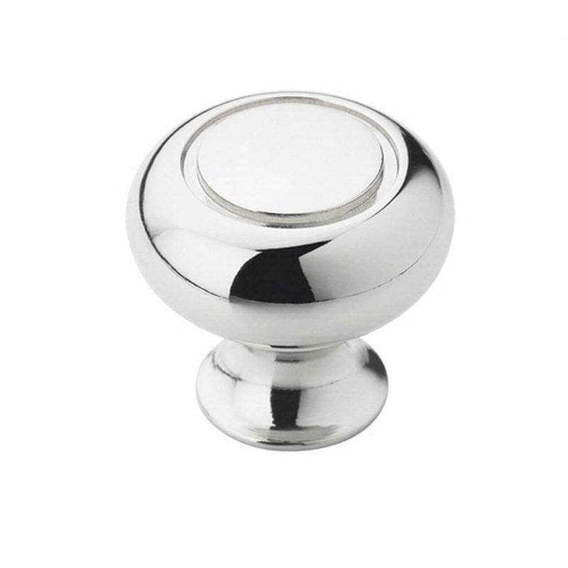 Round ring cabinet drawer knob in polished chrome finish Amerock BP53011-26 Polished Chrome Ring Cabinet Knob