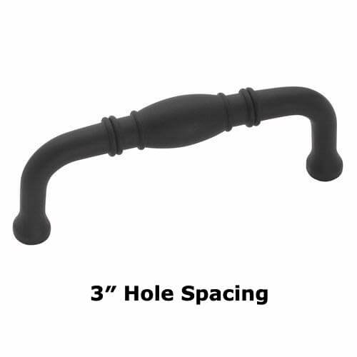 Amerock BP53013-FB Flat Black Barrel Cabinet Pull