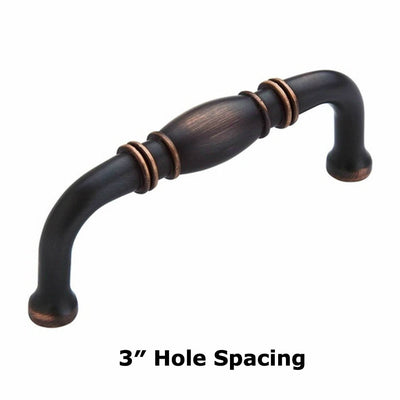 Amerock BP53013-ORB Oil Rubbed Bronze Barrel Cabinet Pull