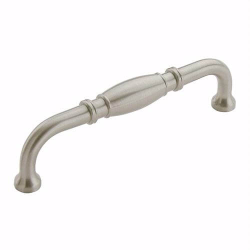 Satin nickel cabinet drawer pull with barrel design Amerock BP55244-G10 Allison Satin Nickel Cabinet Pull
