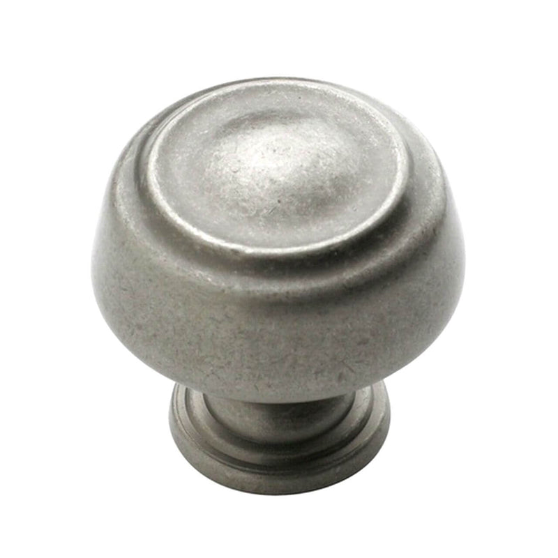 Weathered nickel cabinet drawer knob in one ring design Amerock BP53700-WN Weathered Nickel Cabinet Knob