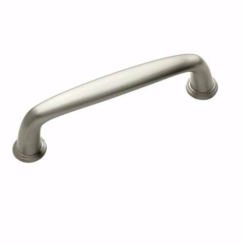 Cabinet pull in satin nickel finish and simple yet long lasting design Amerock BP53702-G10 Kane Satin Nickel Cabinet Pull