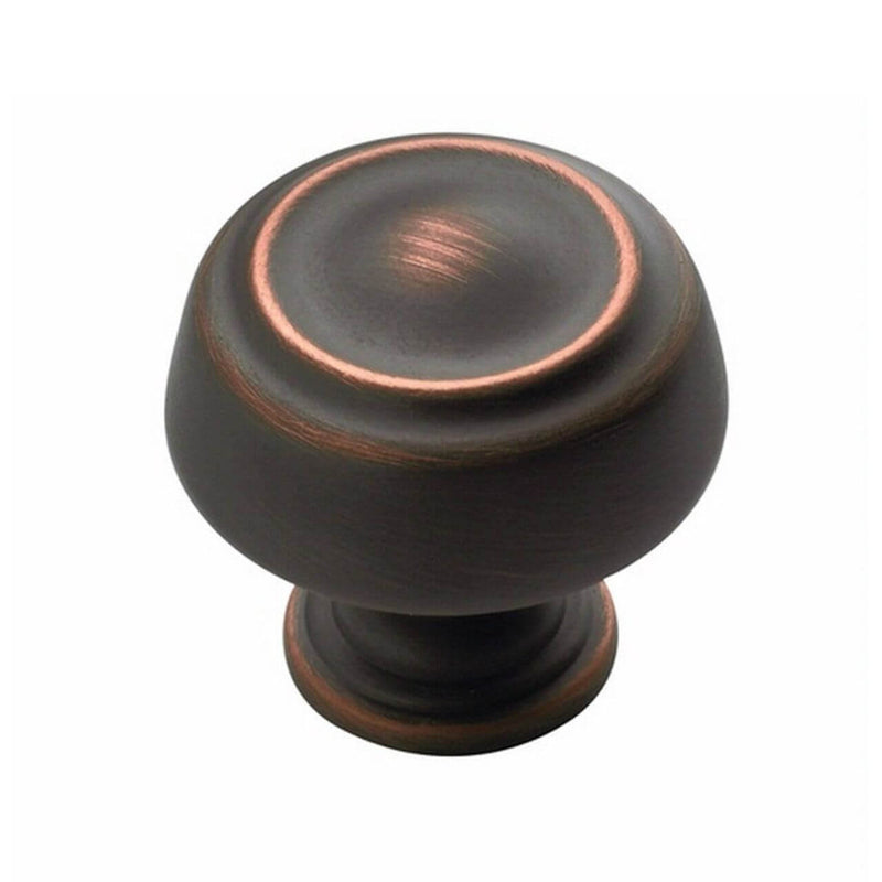 Cabinet knob in oil rubbed bronze finish in one and three sixteenths inch hole spacing  Amerock BP53700-ORB Oil Rubbed Bronze Cabinet Knob