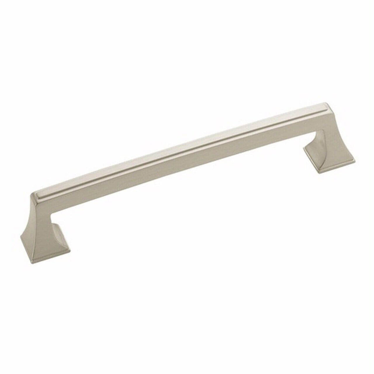 Cabinet pull in satin nickel finish with slim square design Amerock BP53530-G10 Satin Nickel Cabinet Pull