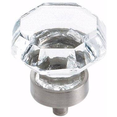 Clear glass drawer knob in classic design Amerock Traditional Classics BP55268-CG10 Glass Knob Cabinet Knob