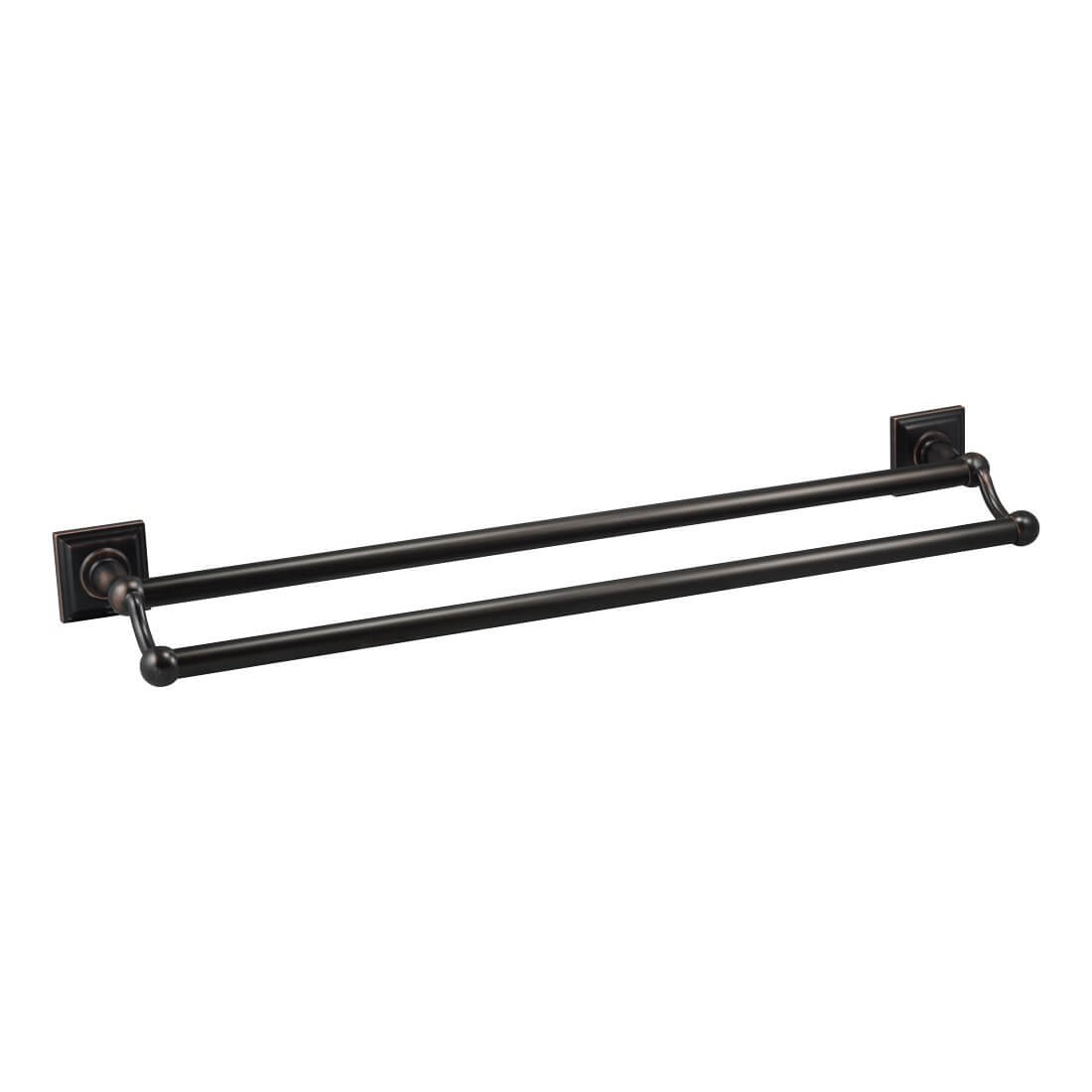 Aurora Series Oil Rubbed Bronze 24&quot; Double Towel Bar