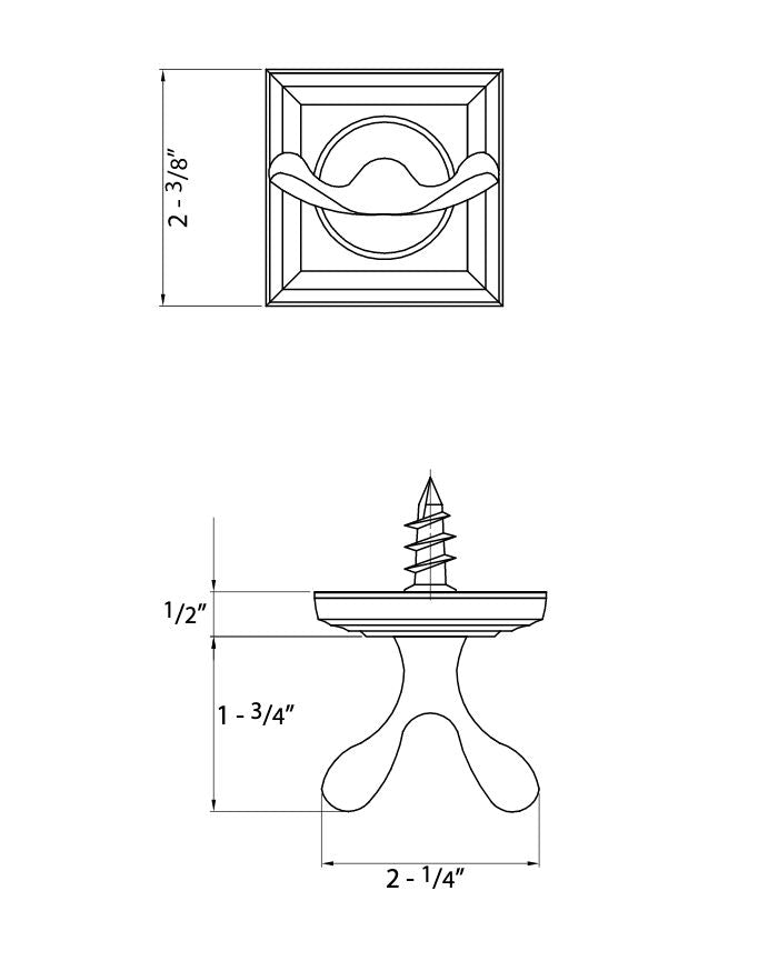 Aurora Series Oil Rubbed Bronze Double Robe Hook