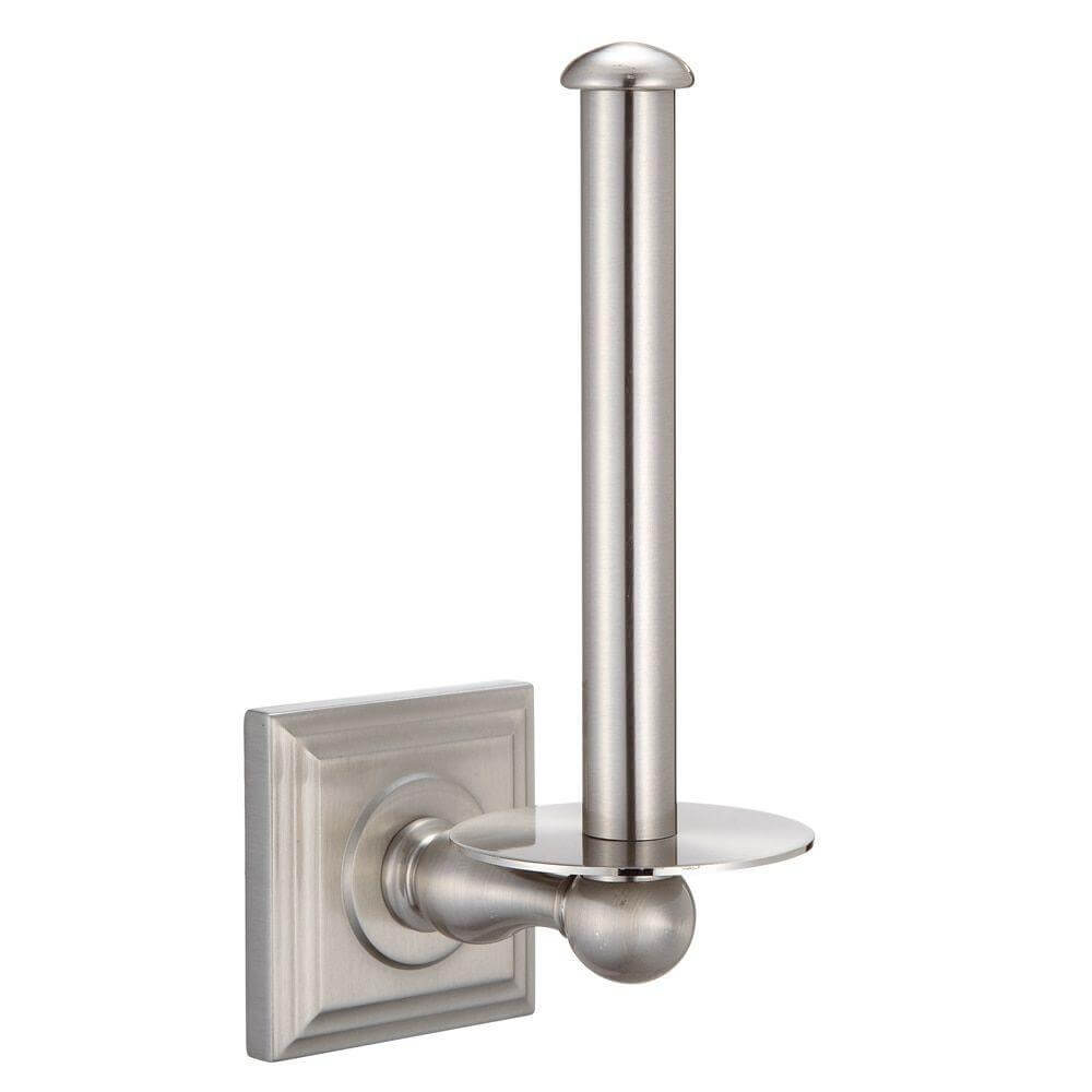 Aurora Series Satin Nickel Vertical Toilet Tissue Paper Holder