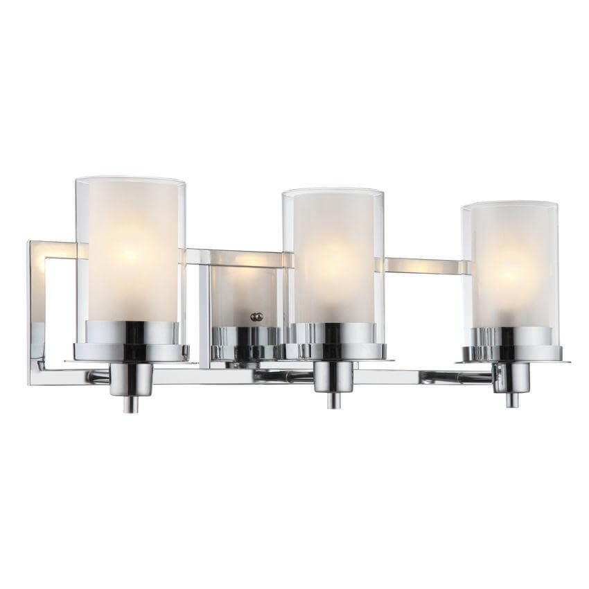 Avalon Chrome 3 Light Wall Sconce / Bathroom Fixture: 21-0522