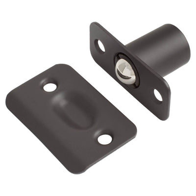 Ball Catch Mortise Strike Plate Radius Oil Rubbed Bronze 2 1/4&quot;