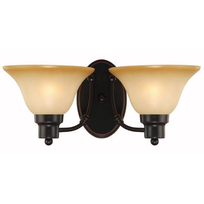 Bristol Series Oil Rubbed Bronze 2 Light Wall Sconce