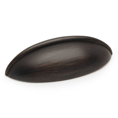 Oil rubbed bronze drawer pull with two and a half inch hole spacing