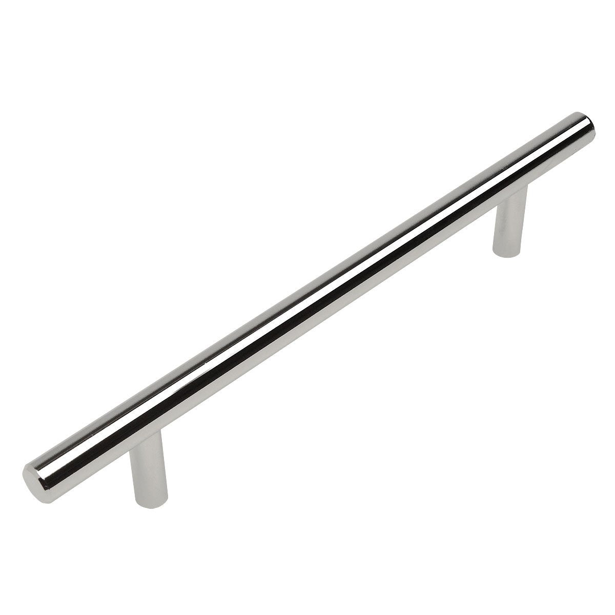 Cosmas 404-128CH Polished Chrome Slim Line Euro Style Bar Pull