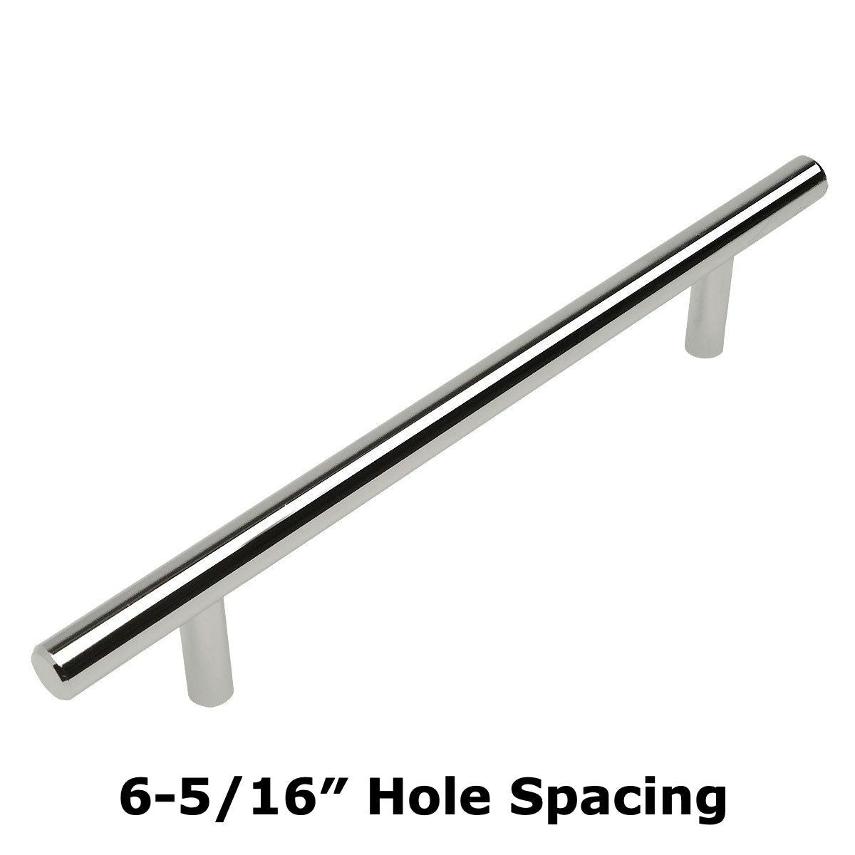 Cosmas 404-160CH Polished Chrome Slim Line Euro Style Bar Pull