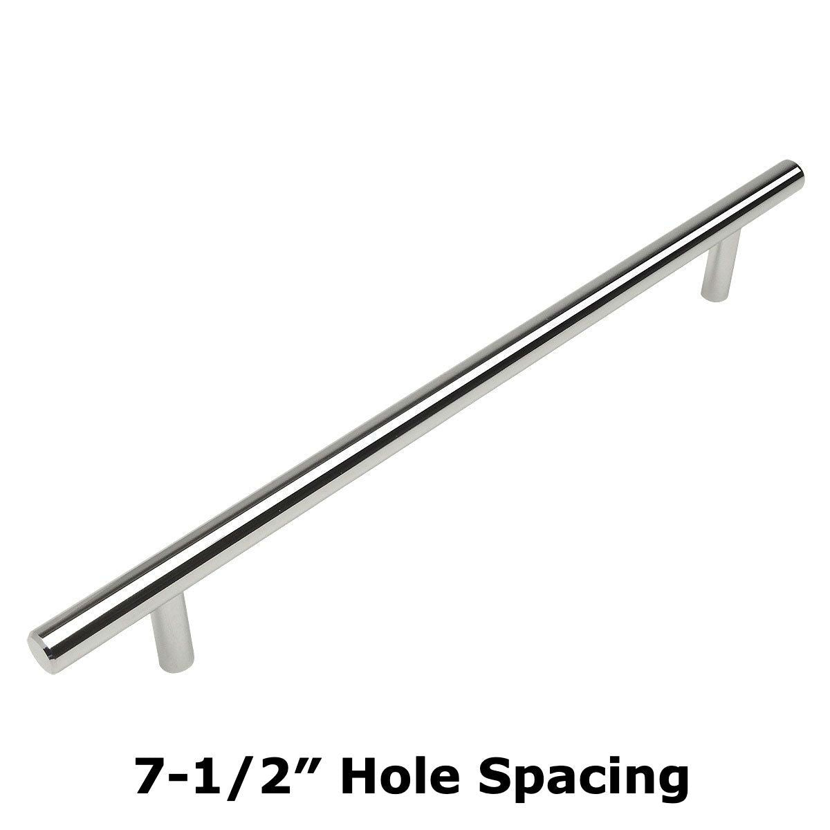 Cosmas 404-192CH Polished Chrome Slim Line Euro Style Bar Pull