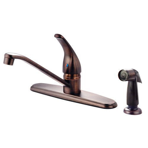 Crystal Cove 12-5314 Oil Rubbed Bronze Kitchen Faucet w/ Sprayer