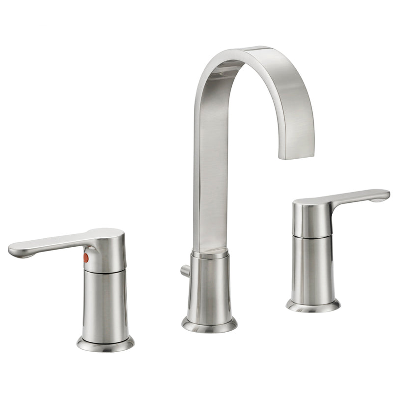 Designers Impressions 615664 Satin Nickel Lavatory Widespread Vanity Faucet