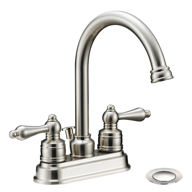 Designers Impressions 617430 Satin Nickel Lavatory Vanity Faucet