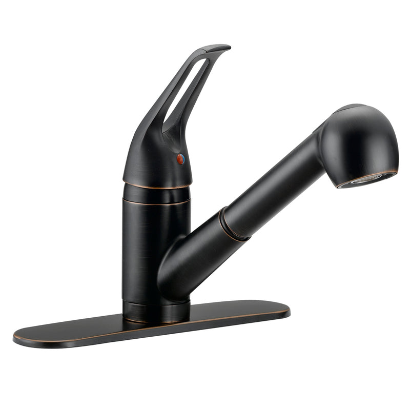 Designers Impressions 651755 Oil Rubbed Bronze Kitchen Faucet w/ Pull Out Sprayer