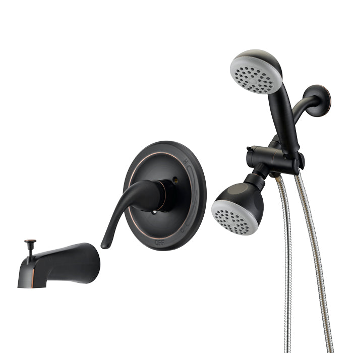 Designers Impressions 654708 Oil Rubbed Bronze Single Handle Tub / Shower Combo Faucet