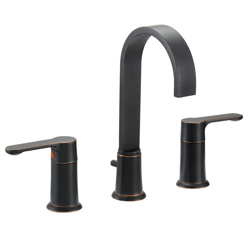 Designers Impressions 655724 Oil Rubbed Bronze Lavatory Widespread Vanity Faucet