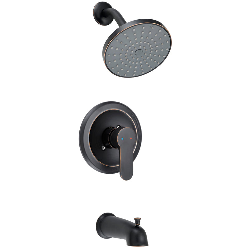 Designers Impressions 659638 Oil Rubbed Bronze Single Handle Tub / Shower Combo Faucet