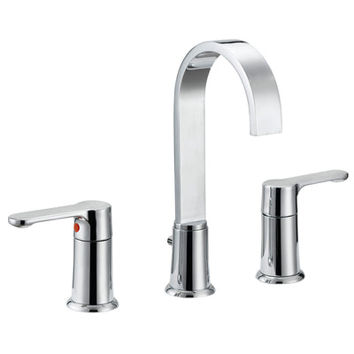 Designers Impressions 685571 Polished Chrome Lavatory Widespread Vanity Faucet