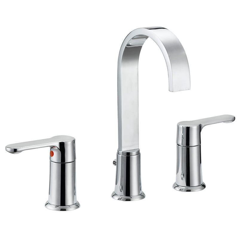 Designers Impressions 685571 Polished Chrome Lavatory Widespread Vanity Faucet