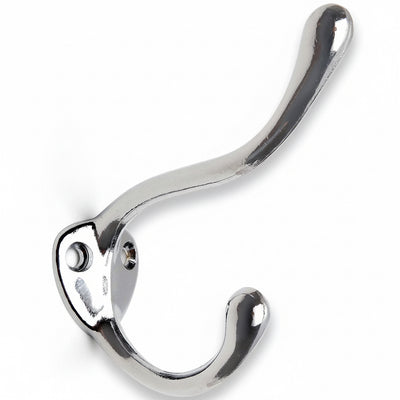 Designers Impressions Polished Chrome Heavy Duty Coat &amp; Hat Hook: 57499