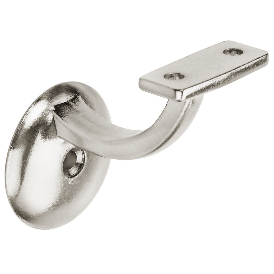 Designers Impressions Satin Nickel Heavy Duty Handrail Bracket