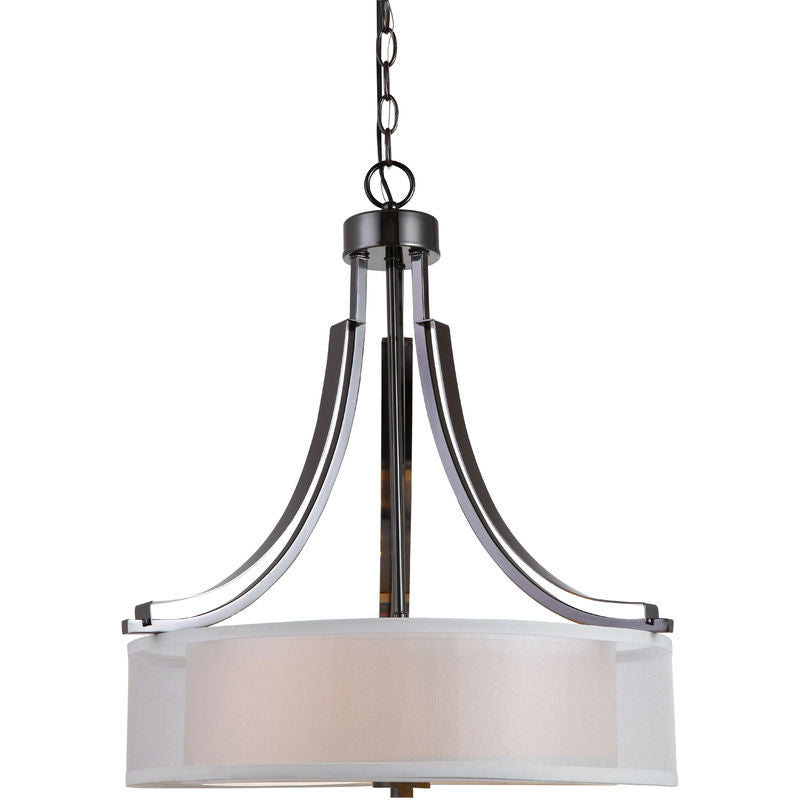 El Dorado Ebony Glaze 3 Light Round Chandelier : 22-3812