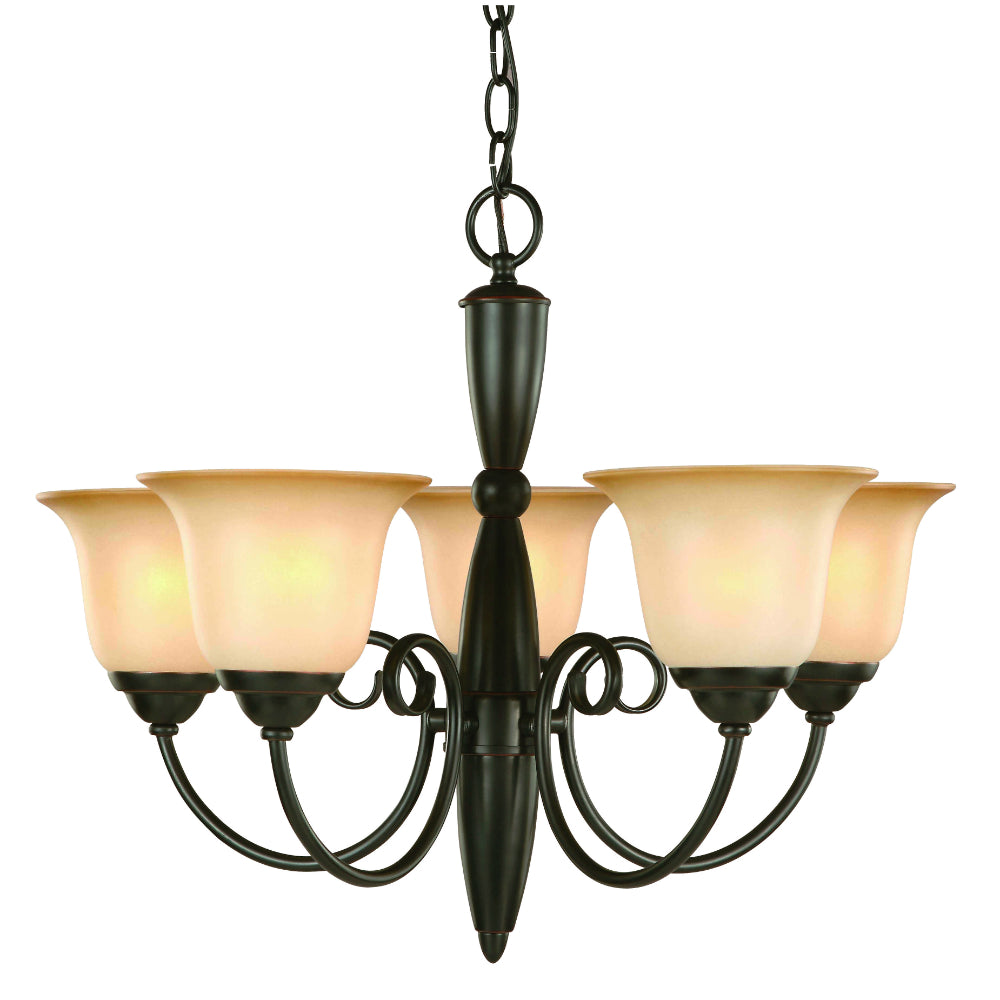 Essex Series Oil Rubbed Bronze 5 Light Chandelier