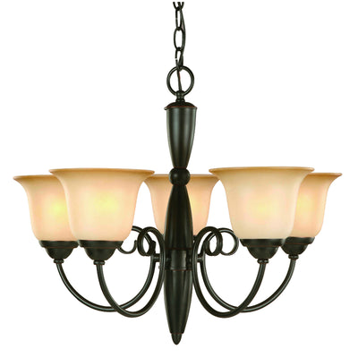 Essex Series Oil Rubbed Bronze 5 Light Chandelier