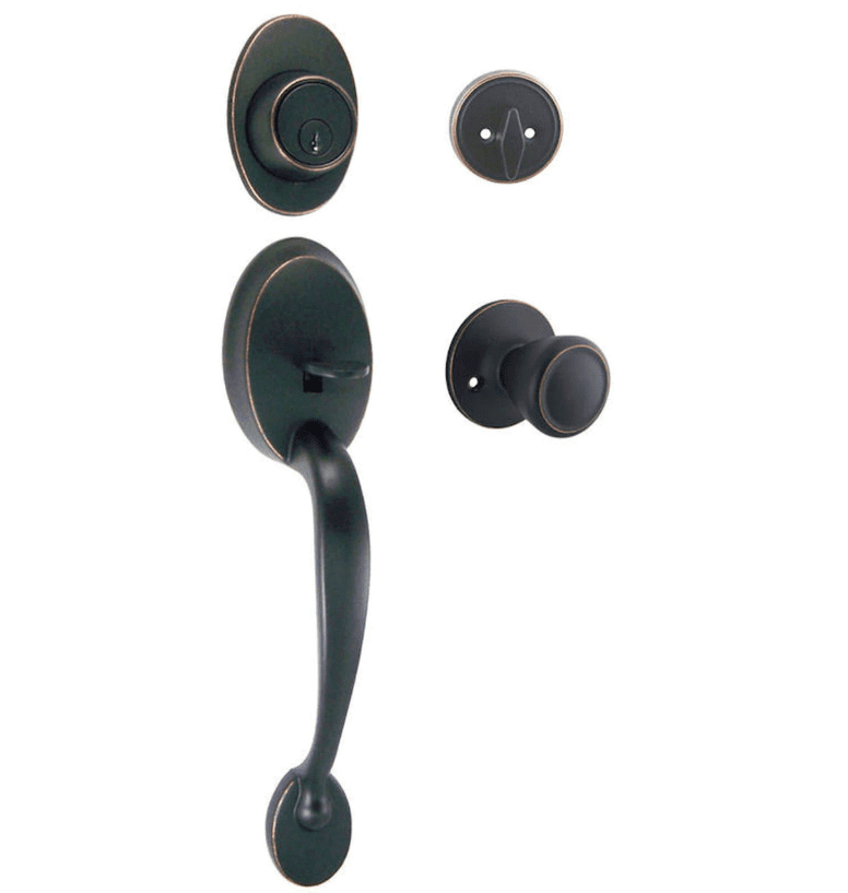 Frankfort Oil Rubbed Bronze Traditional Handleset with Salem Knob