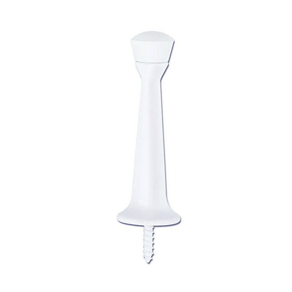 White Heavy Duty Solid Rigid Door Stop