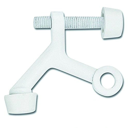Hinge Pin Door Stop, Light Duty, White