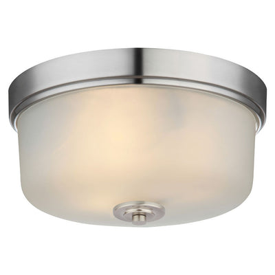 Lexington Satin Nickel Flush Mount Ceiling Light Fixture : 20-9229