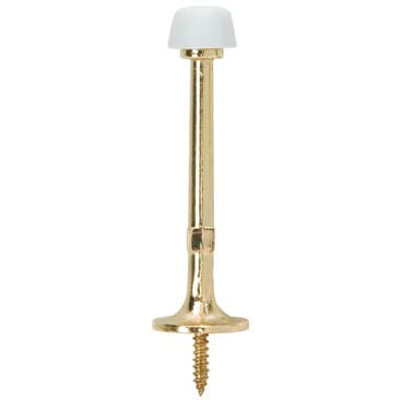 Light Duty Solid Rigid Door Stop (Polished Brass)