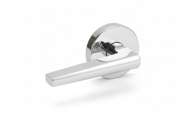 Designers Impressions Polished Chrome Pocket Door Passage Set - 2.5" X 2.75" - Includes Mounting Hardware & Instructions